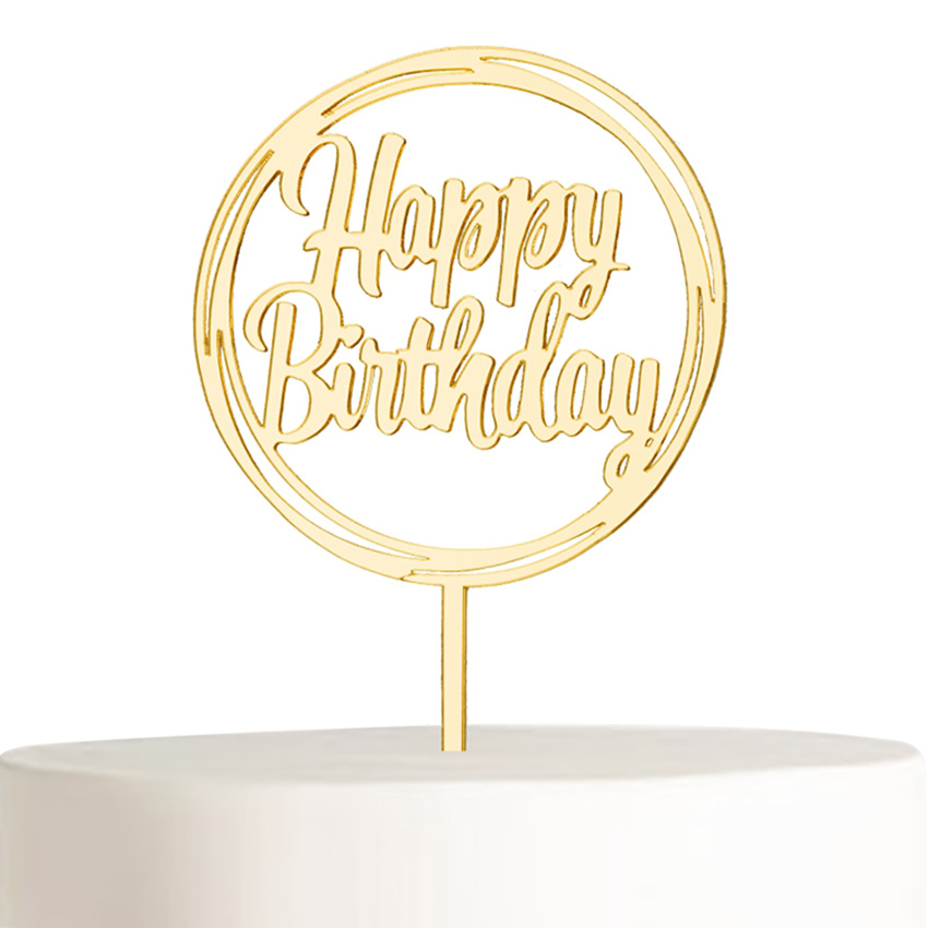 Топпер Happy Birthday (круг)