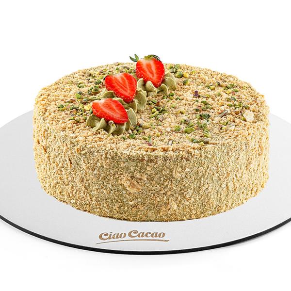 Napoleon cu fistic și zmeură "Home Made"