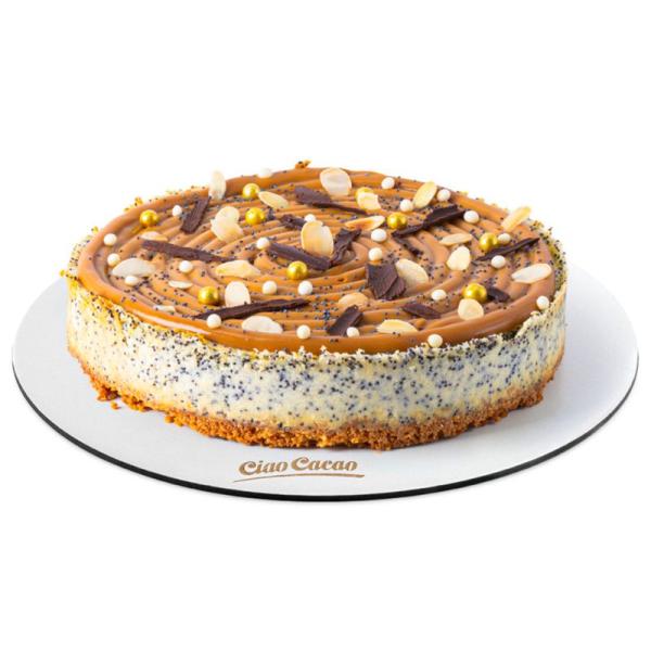 Чизкейк с карамелью и маком